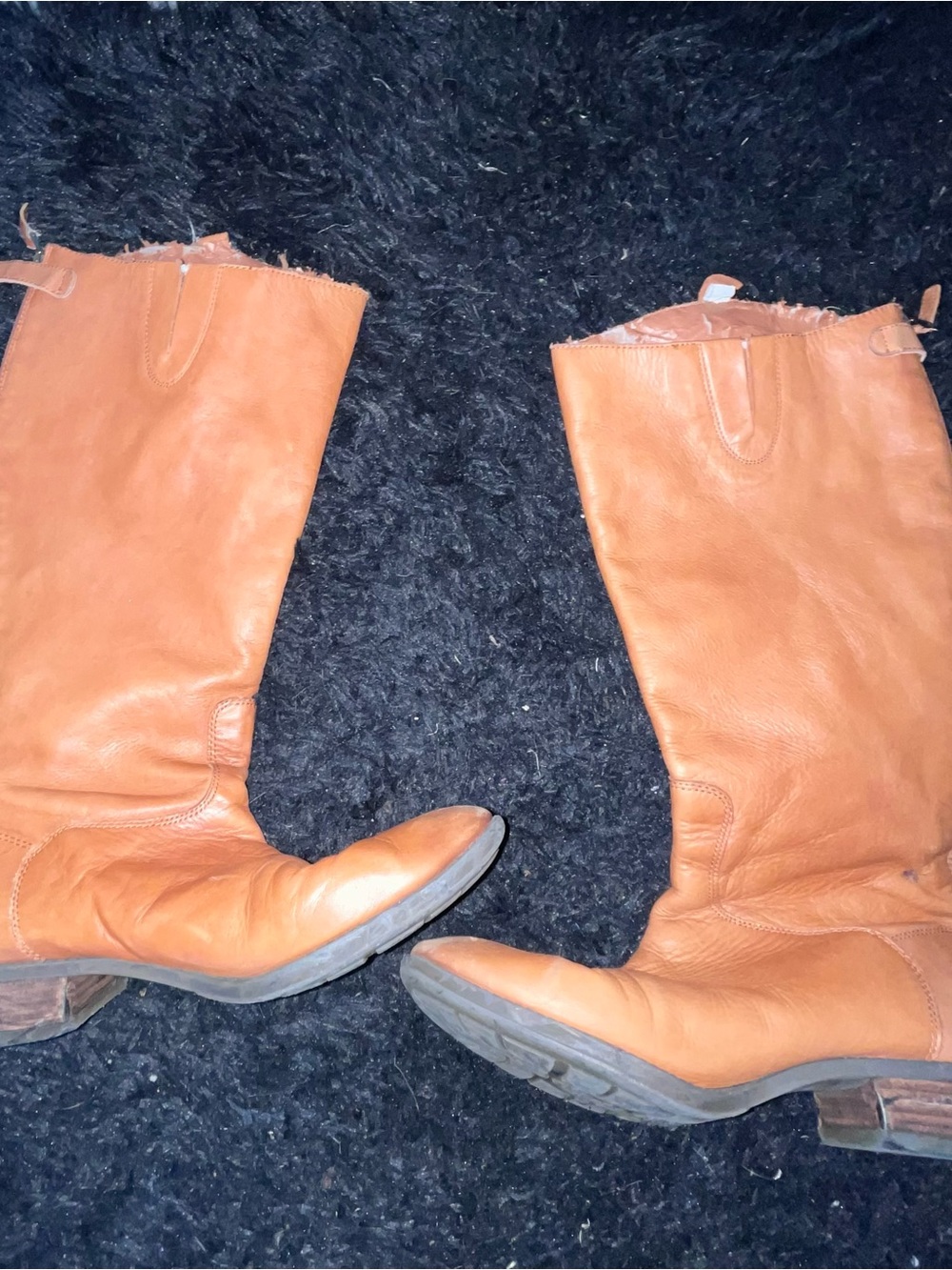 Sam Edelman Cognac Tan Leather Tall Boots